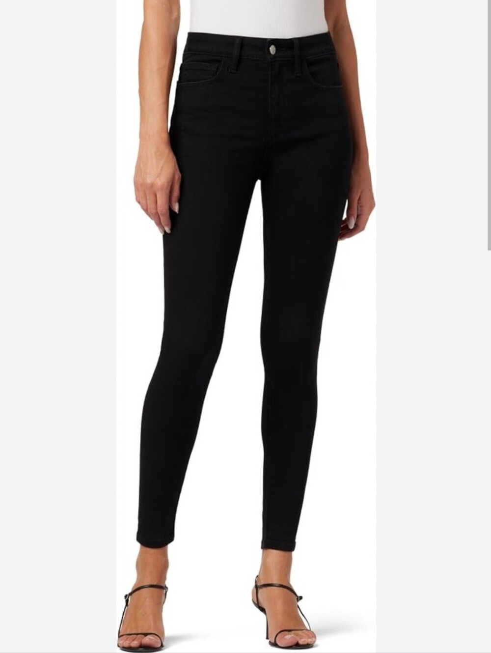Joe's Jeans Black High-Rise Curvy Skinny Ankle Jeans